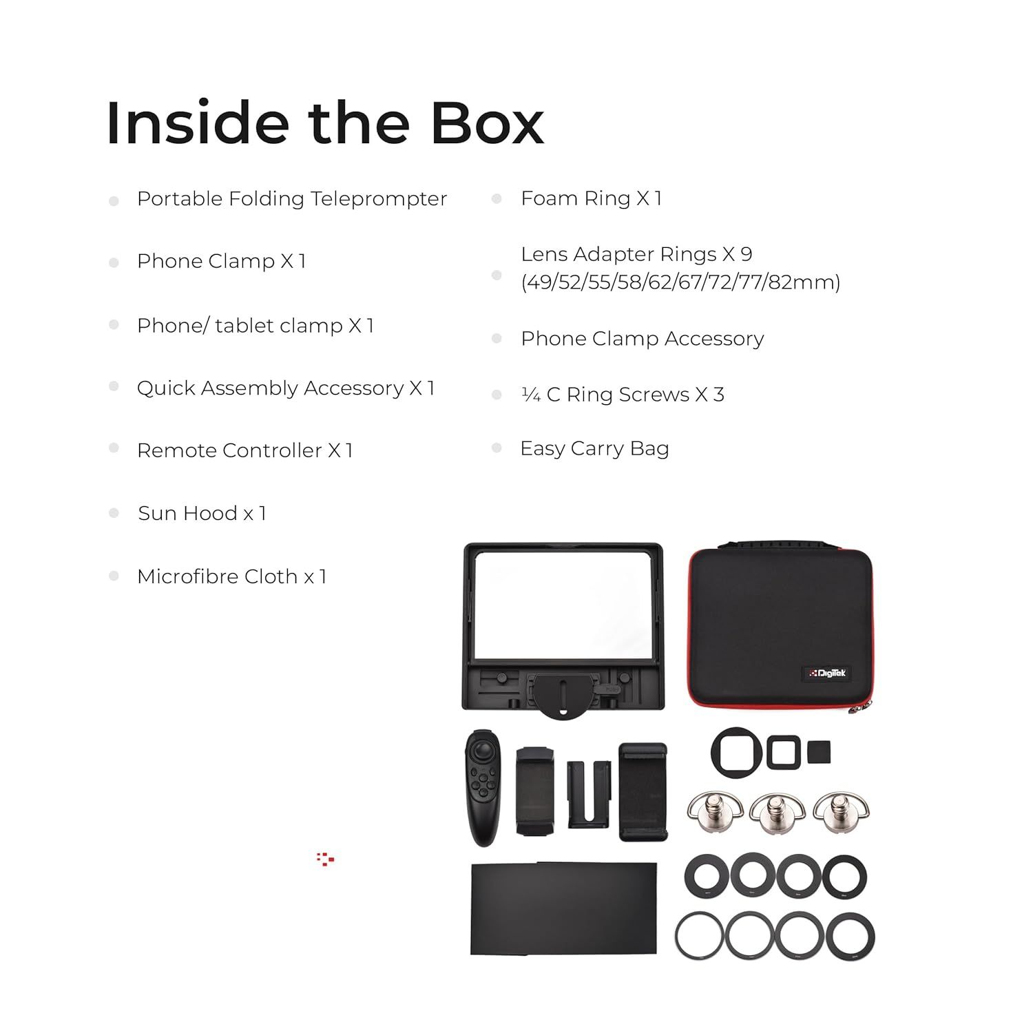 Digitek DTP-010 10” Teleprompter