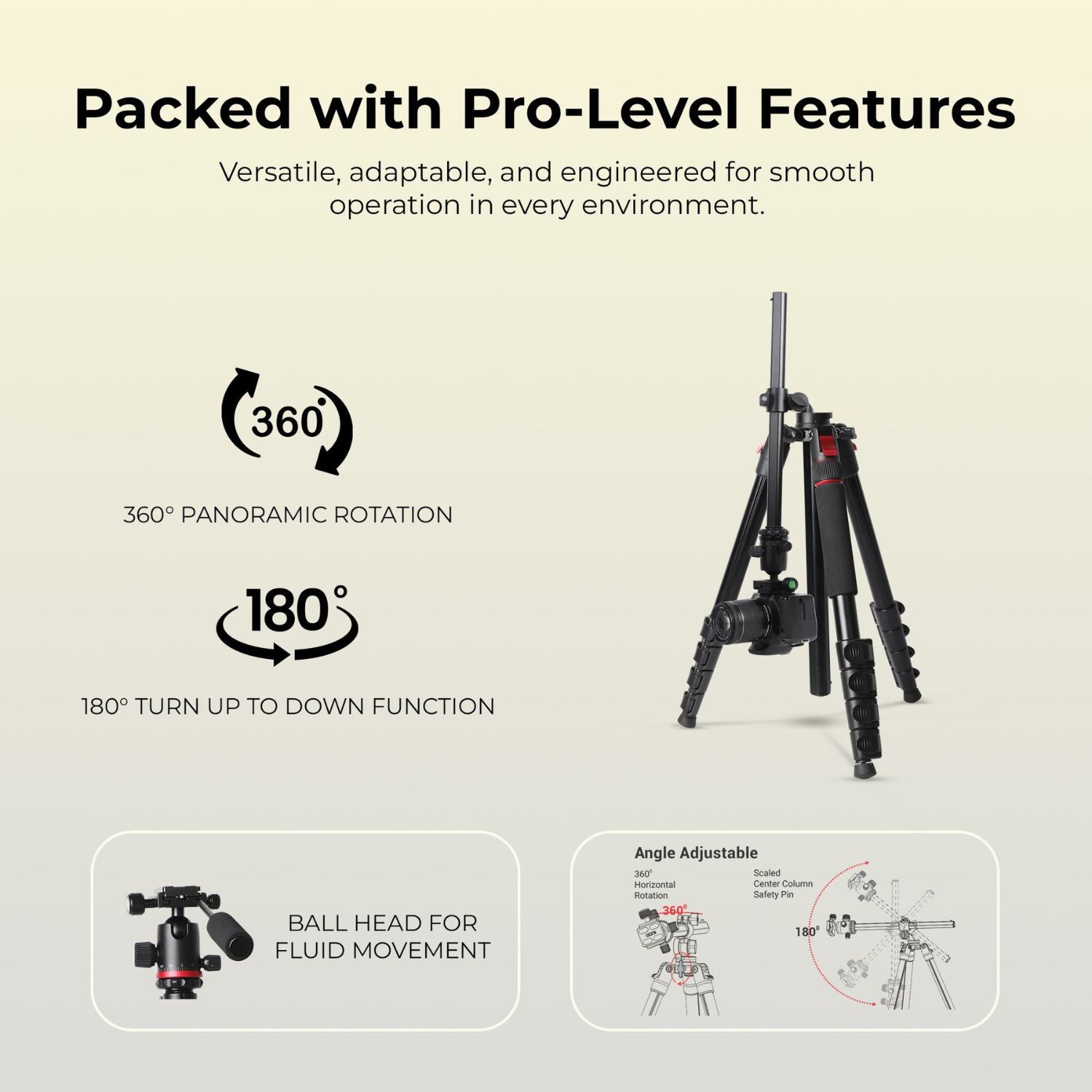Digitek DTR 530 BH Multi-Angle DV Tripod cum Monopod with Ball Head