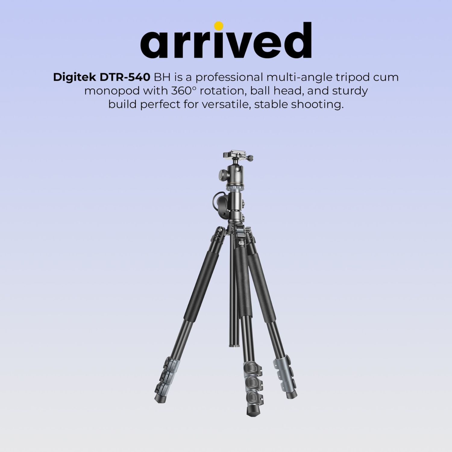 Digitek DTR 540 BH Heavy Duty Multi-Angle DV Tripod Cum Monopod