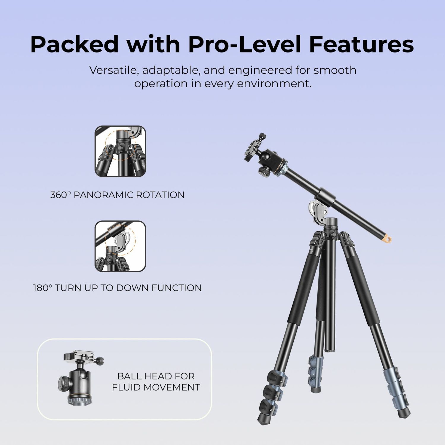 Digitek DTR 540 BH Heavy Duty Multi-Angle DV Tripod Cum Monopod