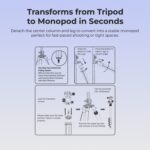 Digitek DTR 540 BH Heavy Duty Multi-Angle DV Tripod Cum Monopod