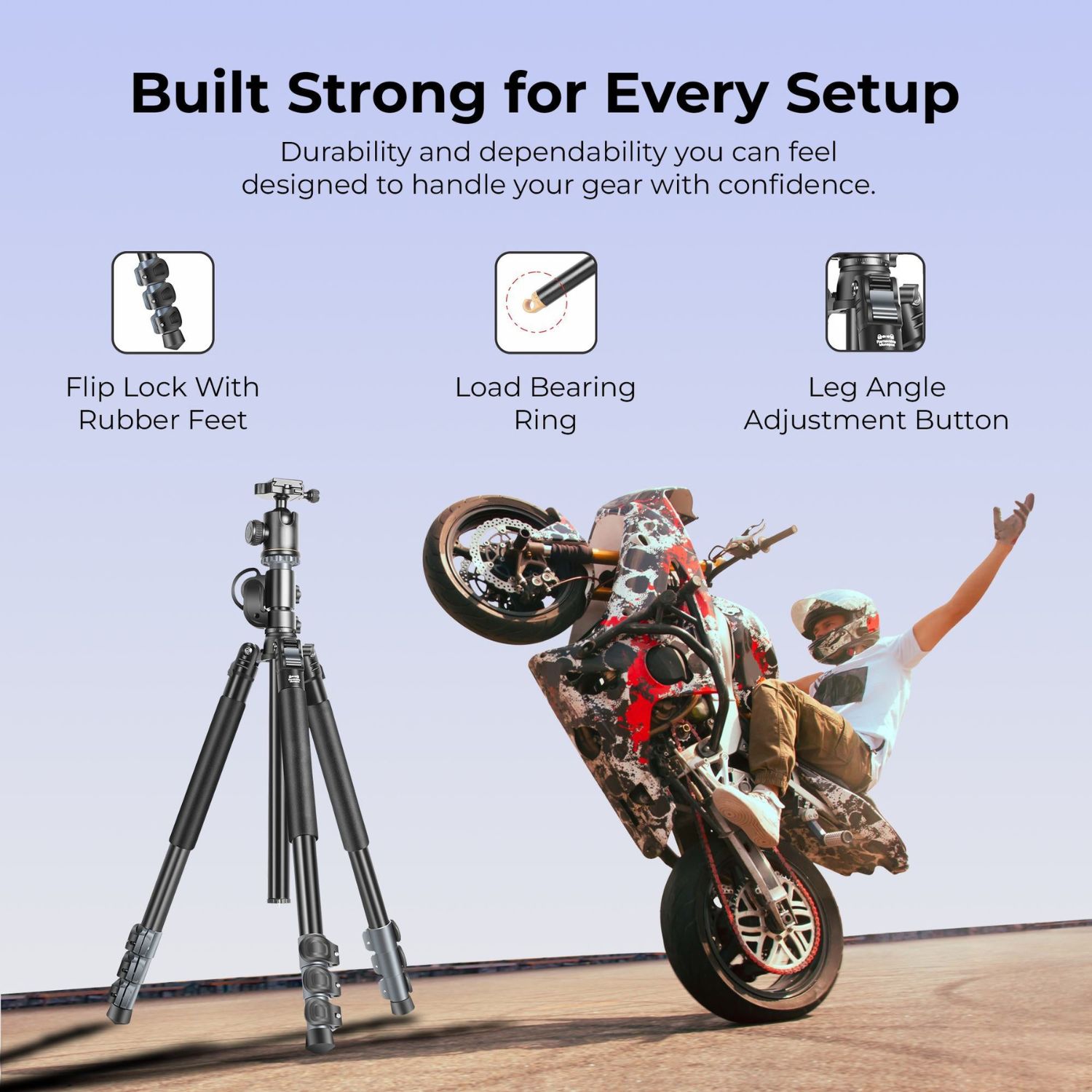 Digitek DTR 540 BH Heavy Duty Multi-Angle DV Tripod Cum Monopod