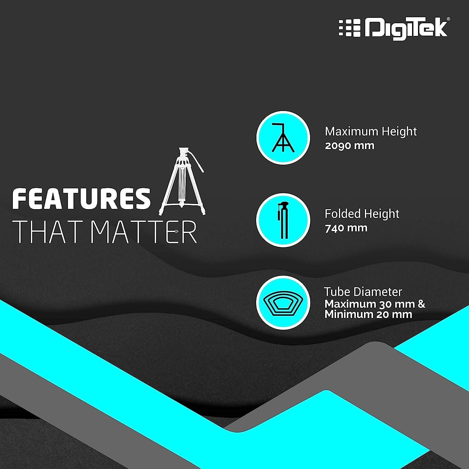 Digitek DTR 690 VD PRO 208 cm Lightweight Tripod