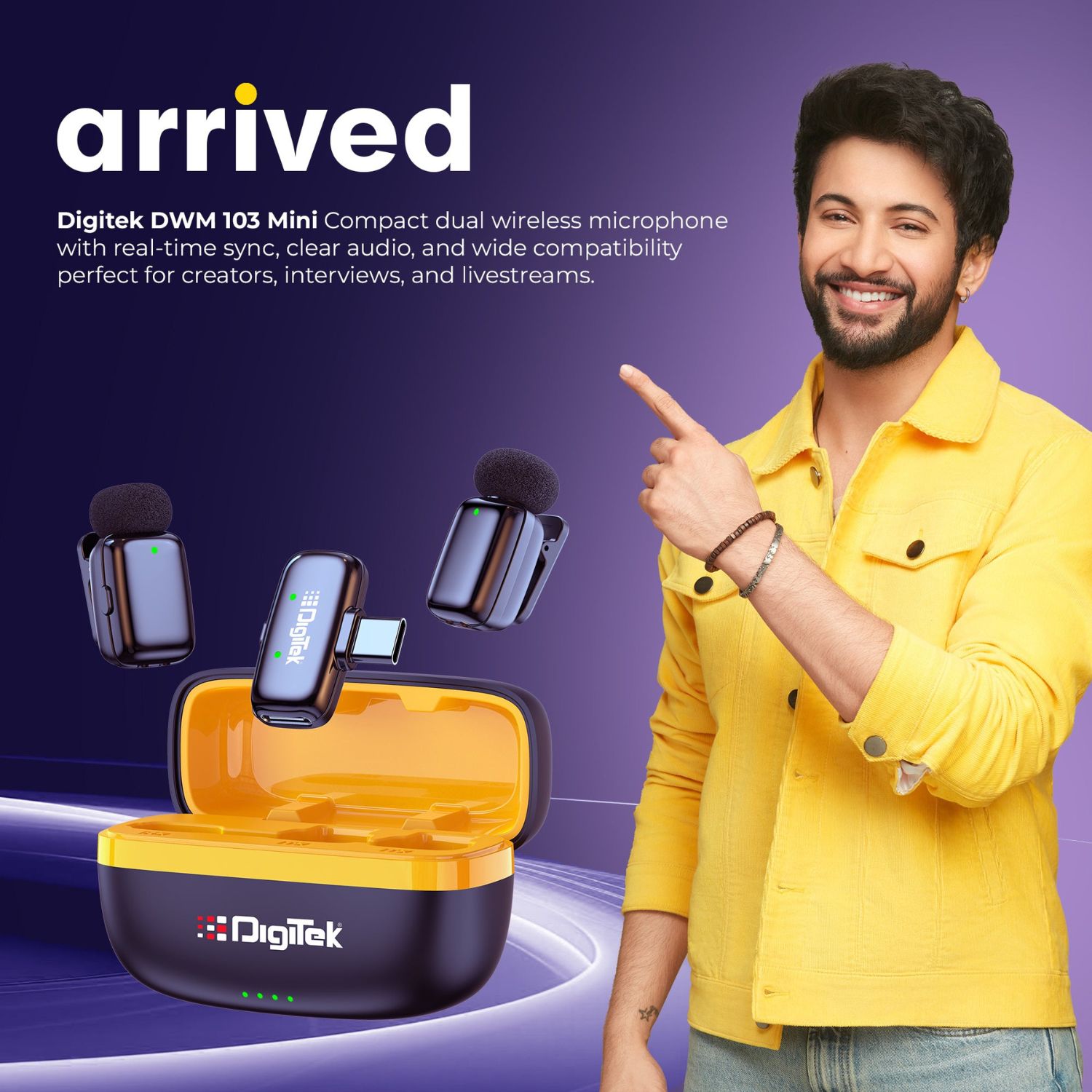 Digitek DWM 103 Mini 2-in-1 Wireless Microphone