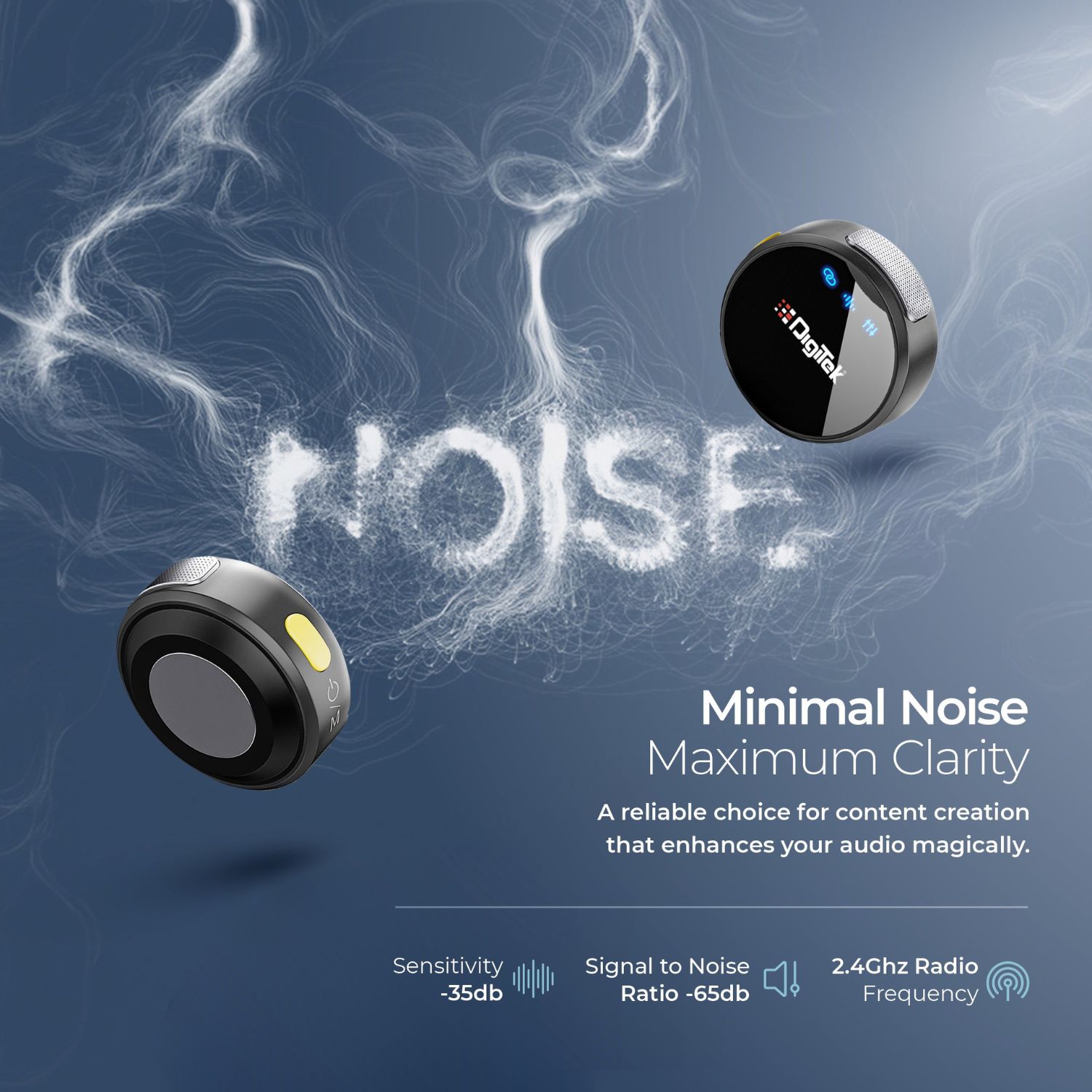 Digitek  DWM-116 2-in-1 Wireless Microphone