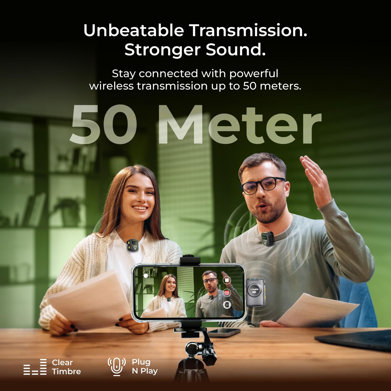 Digitek DWM-118 2-in-1 Wireless Microphone