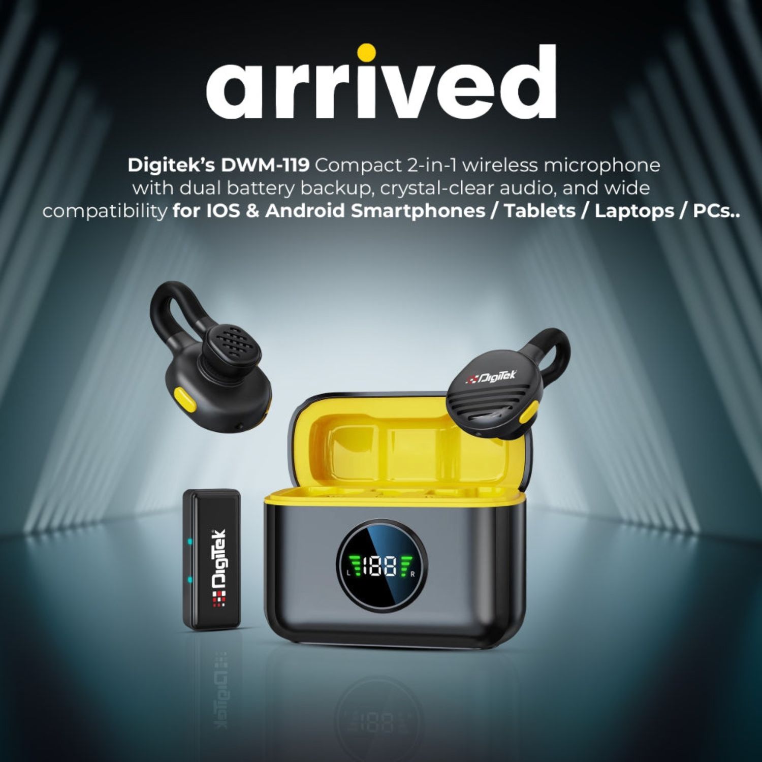 Digitek DWM 119 2-in-1 Wireless Microphone