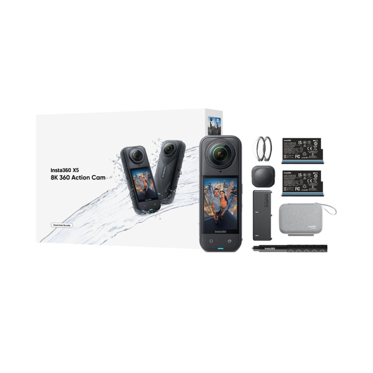 Insta360 X5 360 Action Camera Essentials Bundle