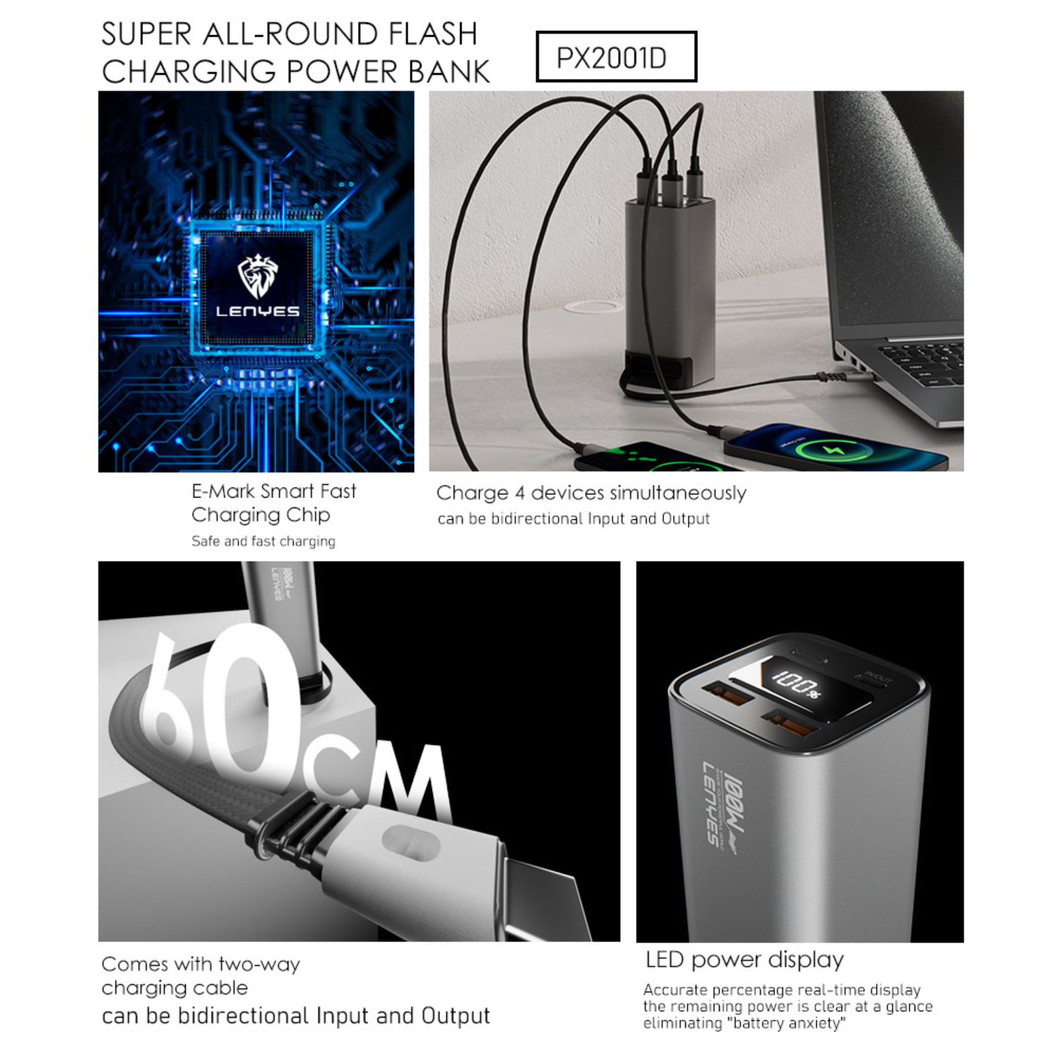 Lenyes PX2001D 100W Power Bank