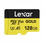 Lexar 128GB Professional GOLD microSDXC UHS-II V60 Memory Card (280MB/s)