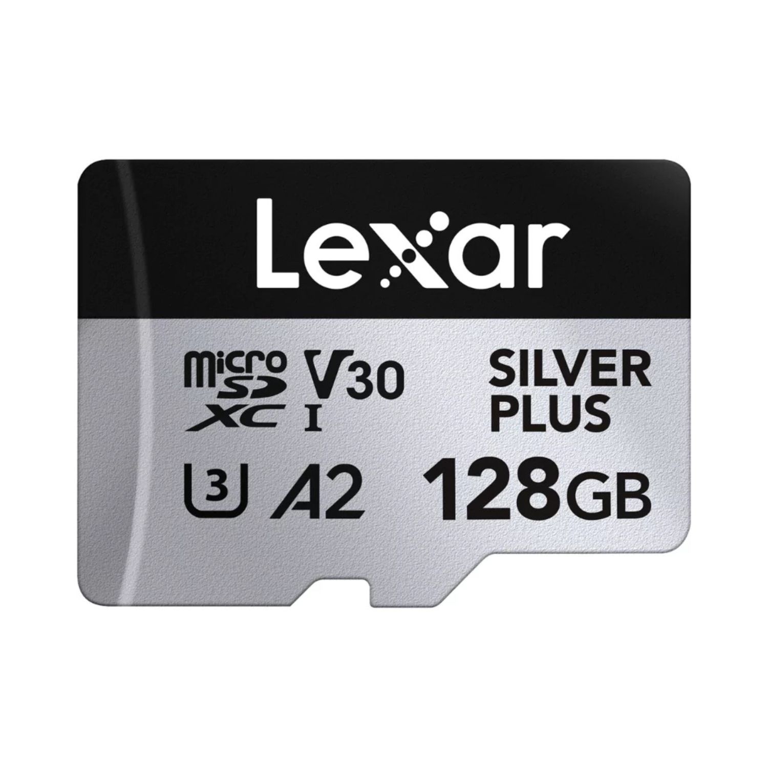 Lexar 128GB Professional SILVER PLUS MicroSDXC UHS-I V30 Memory Card With SD Adapter (205MB/s)