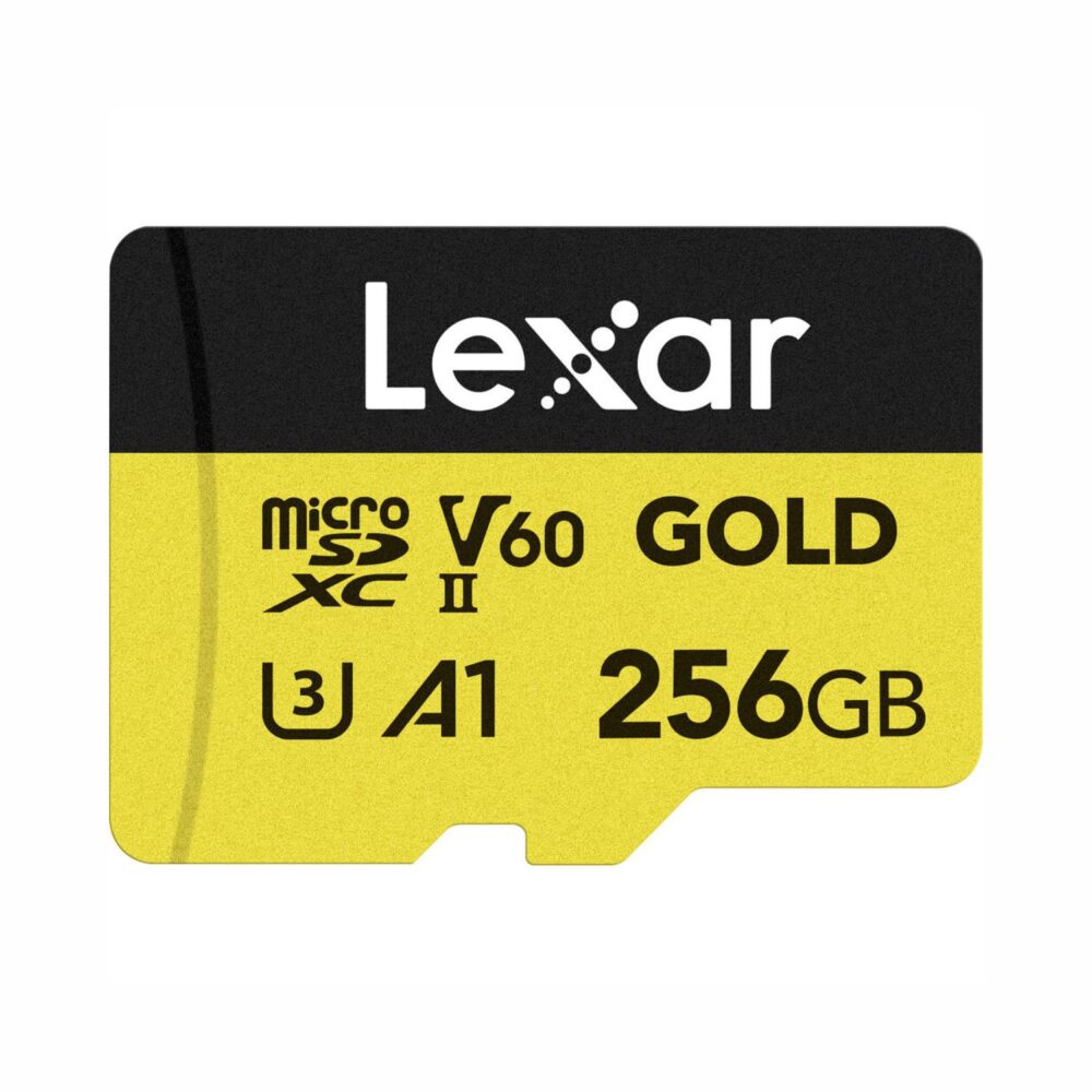 Lexar 256GB Professional GOLD microSDXC UHS-II V60 Memory Card (280MB/s)