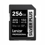 Lexar 256GB Professional SILVER PLUS SDXC UHS-I V30 Memory Card (205MB/s)