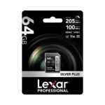 Lexar 64GB Professional SILVER PLUS SDXC UHS-I V30 Memory Card (205MB/s)