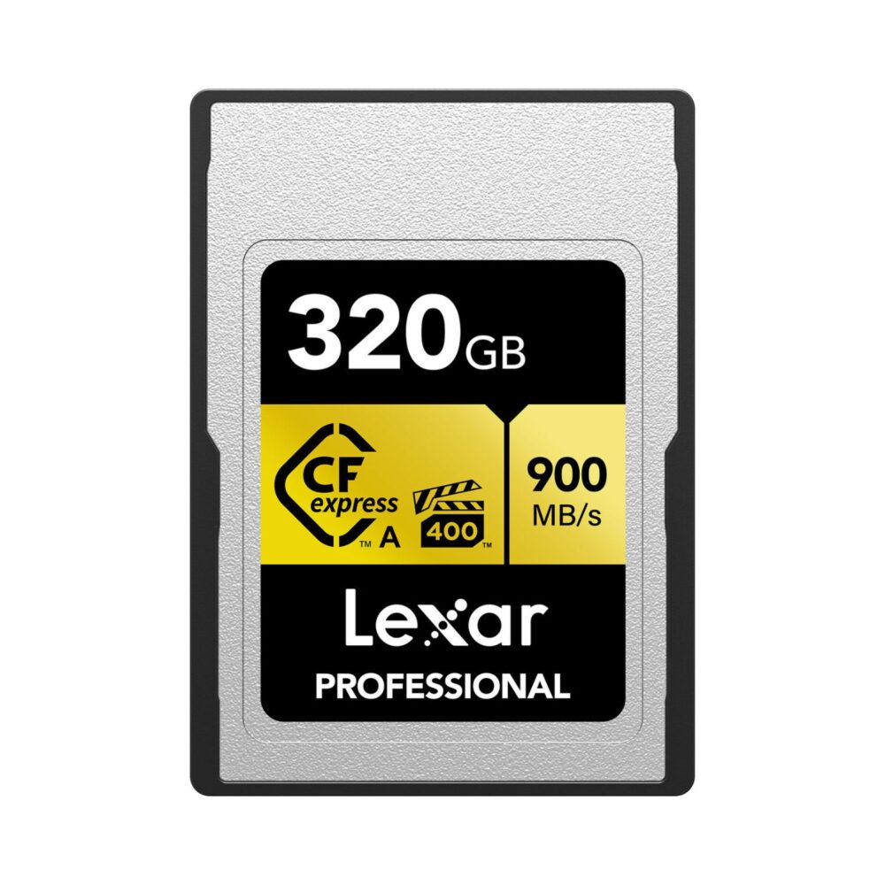 Lexar Professional 320GB GOLD Series CFexpress Type A Memory Card (900 MB/s)