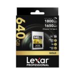 Lexar Professional 640GB GOLD CFexpress 4.0 Type A Memory Card (1800 MB/s)