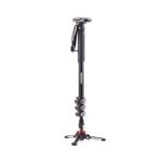 Manfrotto MVMXPROA4577 XPRO 4 Section Video Monopod Sliding Plate & FLUIDTECH Base
