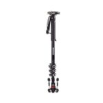 Manfrotto MVMXPROA4577 XPRO 4 Section Video Monopod Sliding Plate & FLUIDTECH Base