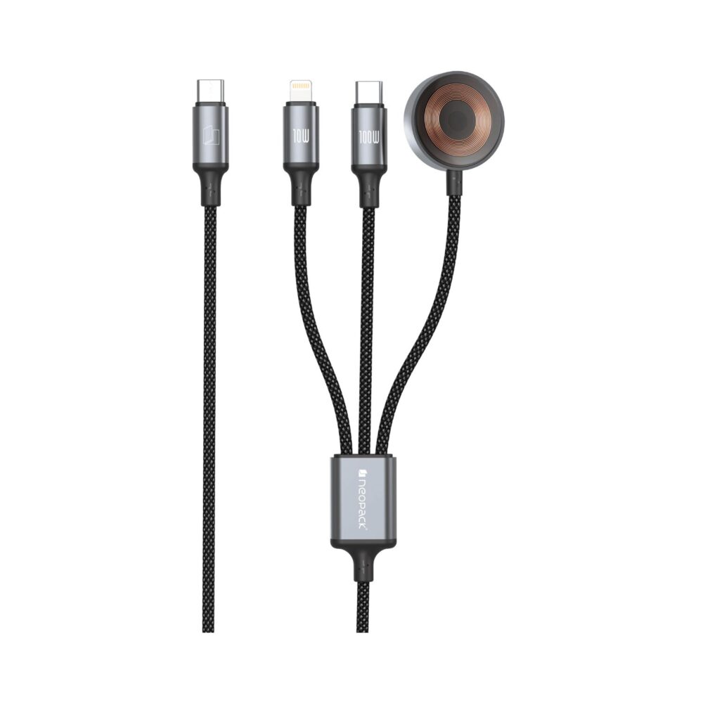 Neopack 100W Smart Link 3 in 1 Type-C Cable (1.5m)