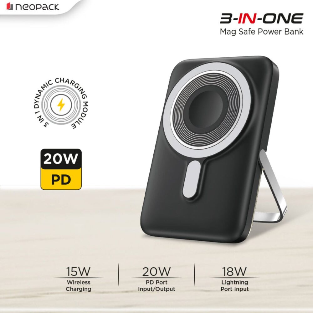 Neopack 10000mAh 3 IN 1 MagSafe Power Bank