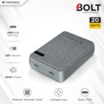 Neopack 10000mAH Bolt Power Bank with Dual USB-C Port