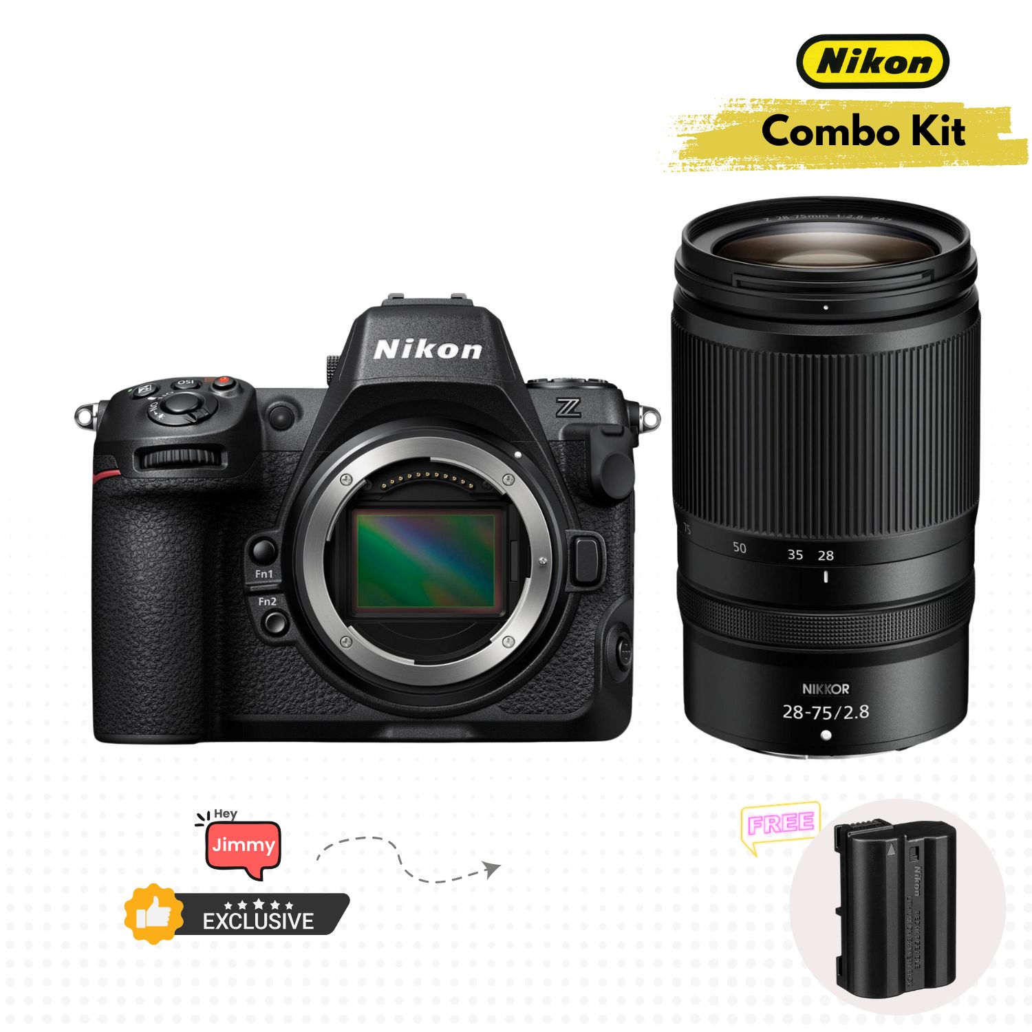 Nikon Z8 Body + Nikkor Z 28-75mm F2.8 Lens Bundle