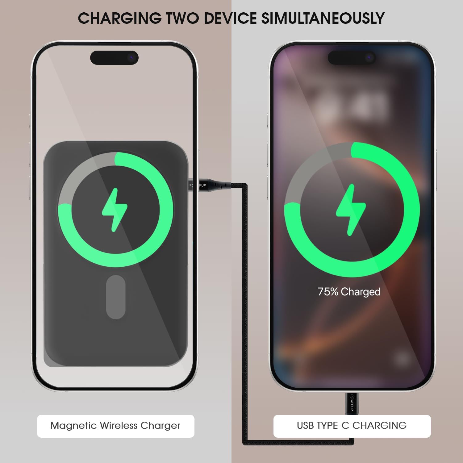 POWERUP 10000mAh PowerMag Stand Mag-Safe Power Bank