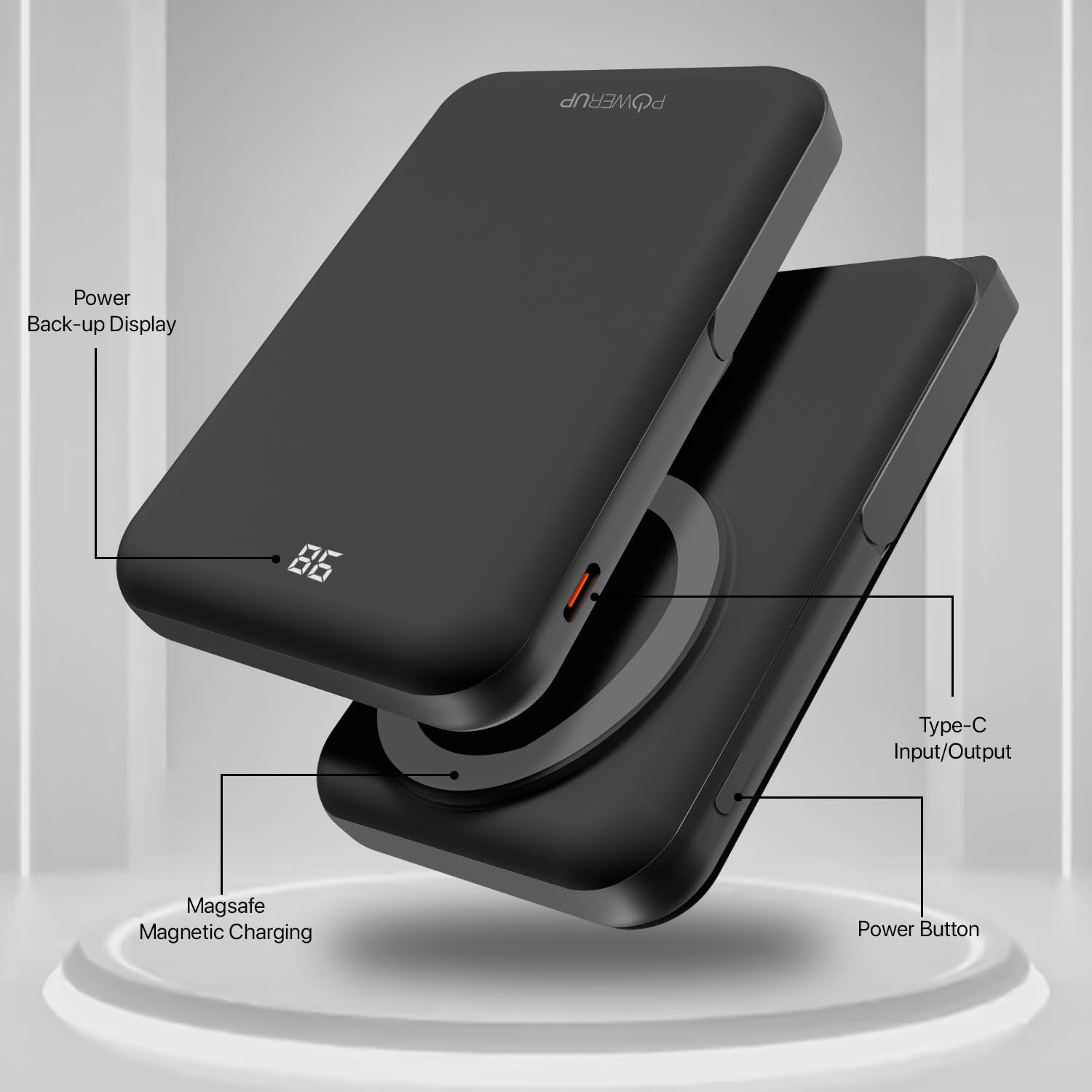 POWERUP 10000mAh PowerMag Stand Mag-Safe Power Bank