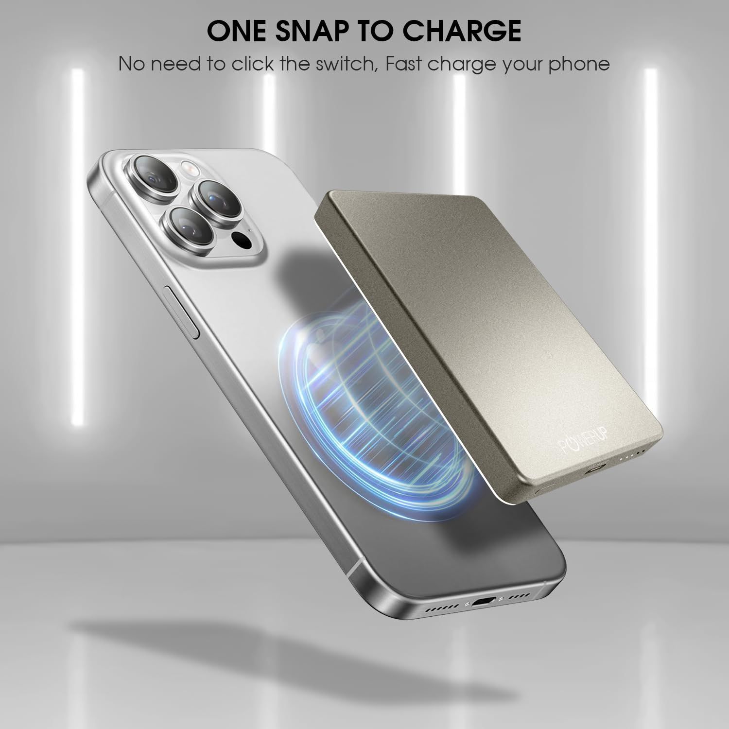 POWERUP 10000mAh Powerslim Mini Mag-Safe Power Bank