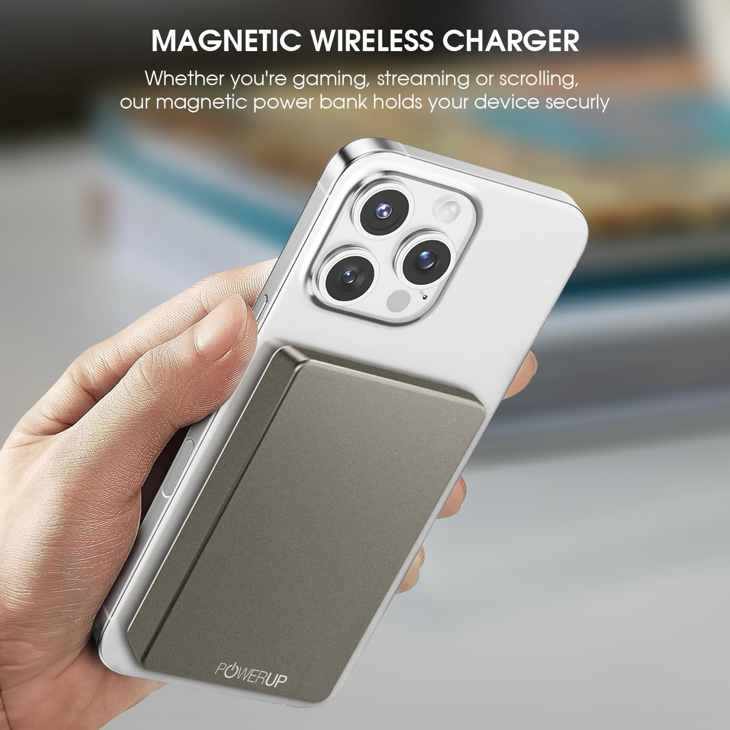 POWERUP 10000mAh Powerslim Mini Mag-Safe Power Bank