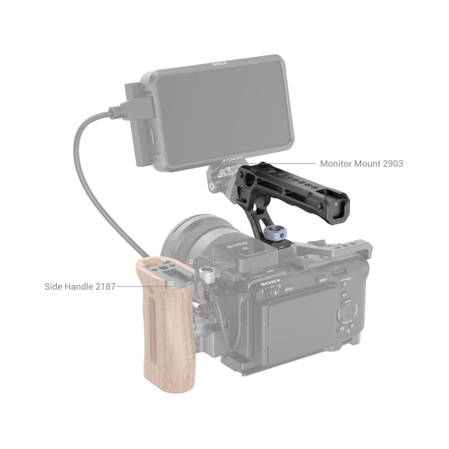 SmallRig 3765 ARRI Locating Top Handle (Lite)