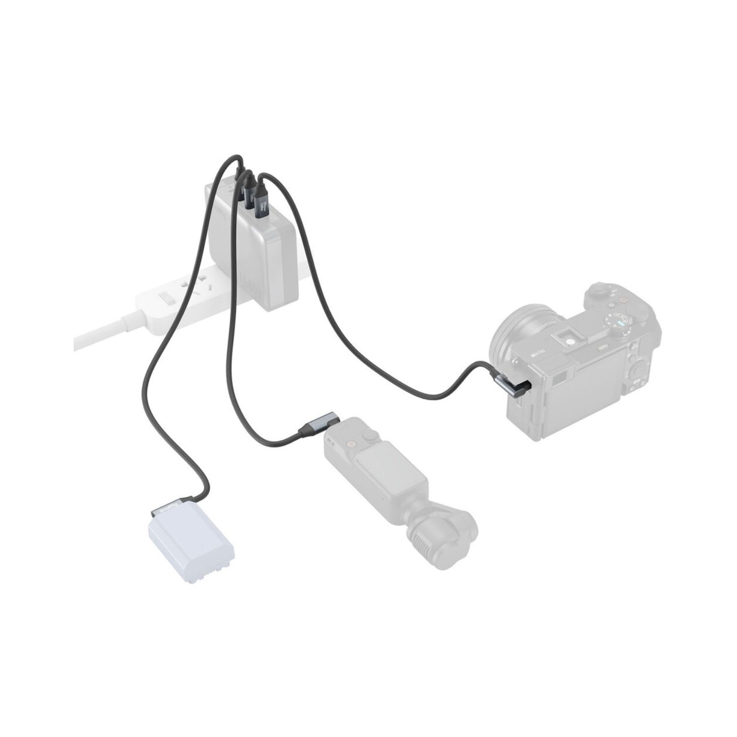 SmallRig 4791 USB-C (Straight) to USB-C (Angled) Data Cable (60cm / 23.6in)