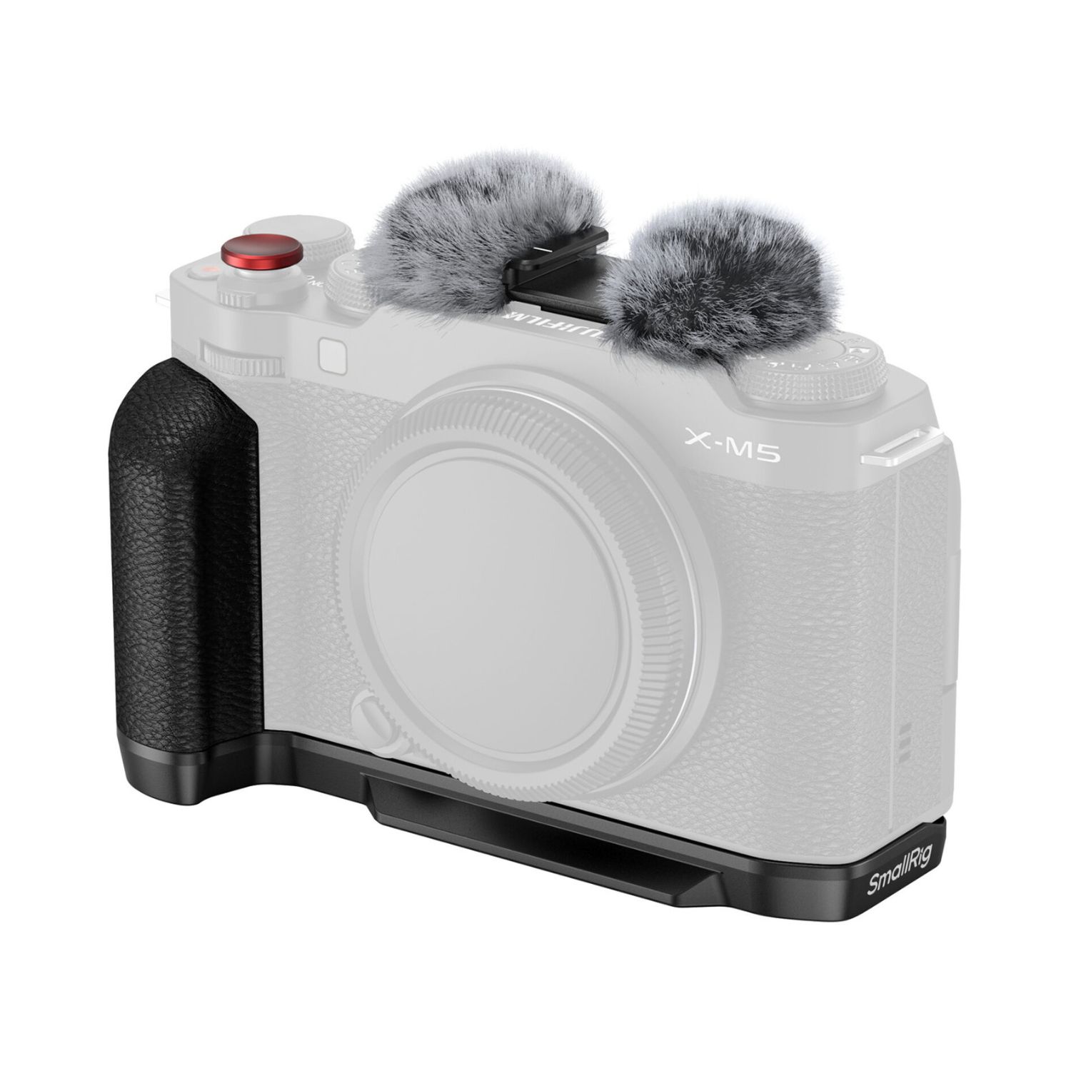 SmallRig 4876 L-Shape Mount Plate with Silicone Handle for FUJIFILM X-M5 (Black)