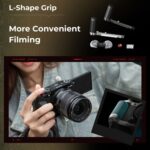 SmallRig 4876 L-Shape Mount Plate with Silicone Handle for FUJIFILM X-M5 (Black)