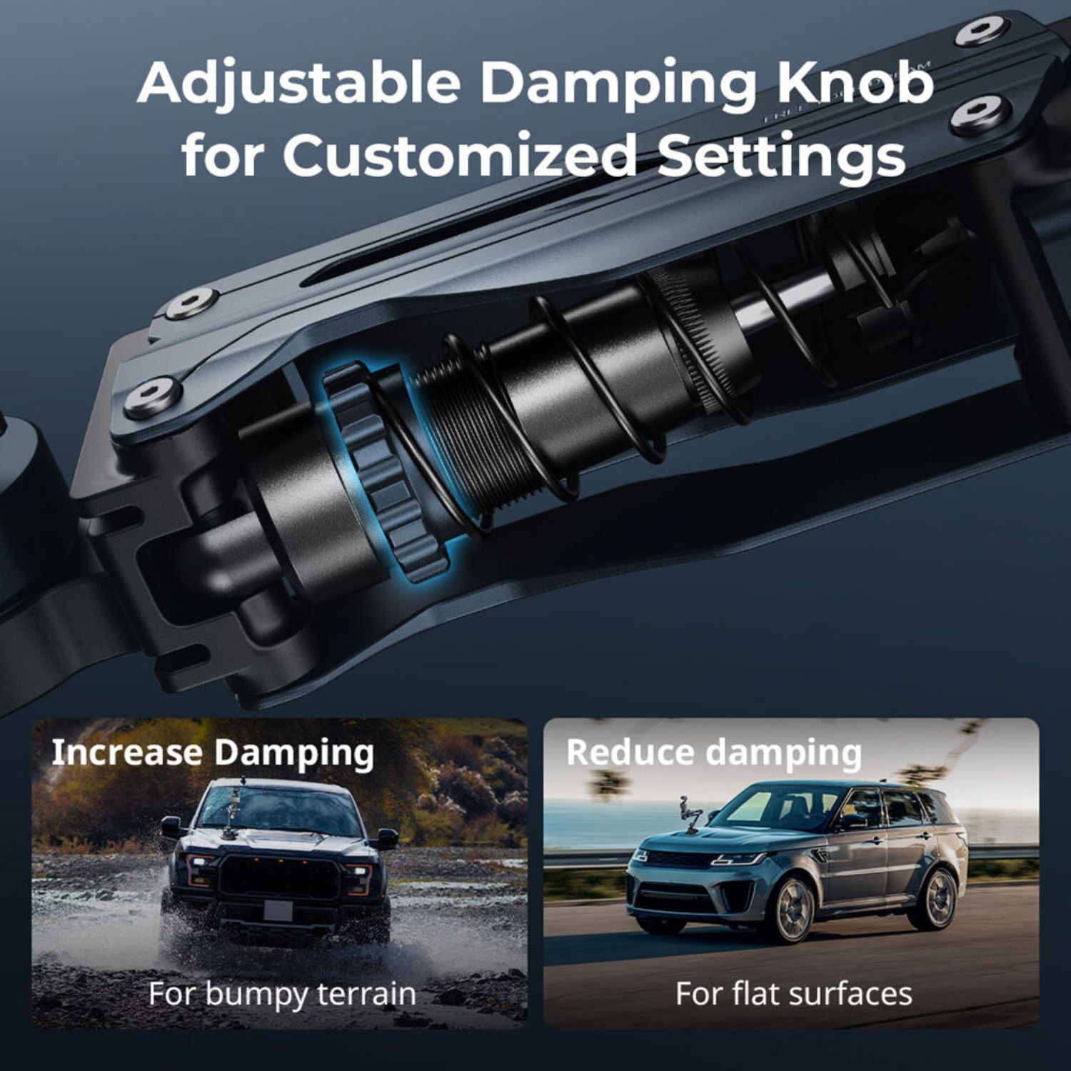 SmallRig 5123 Mini Shock Absorber Arm for DJI Osmo Pocket 3 / GoPro HERO13 / Insta360 X4