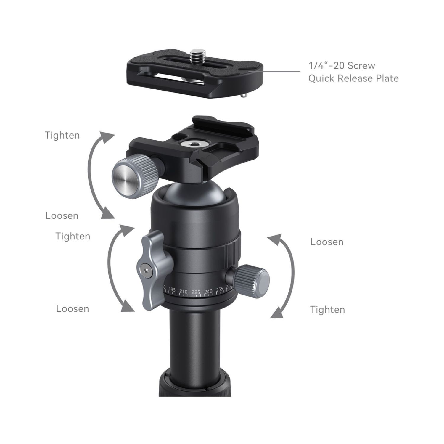 SmallRig VT-20 Aluminum Mini Tripod with Ball Head