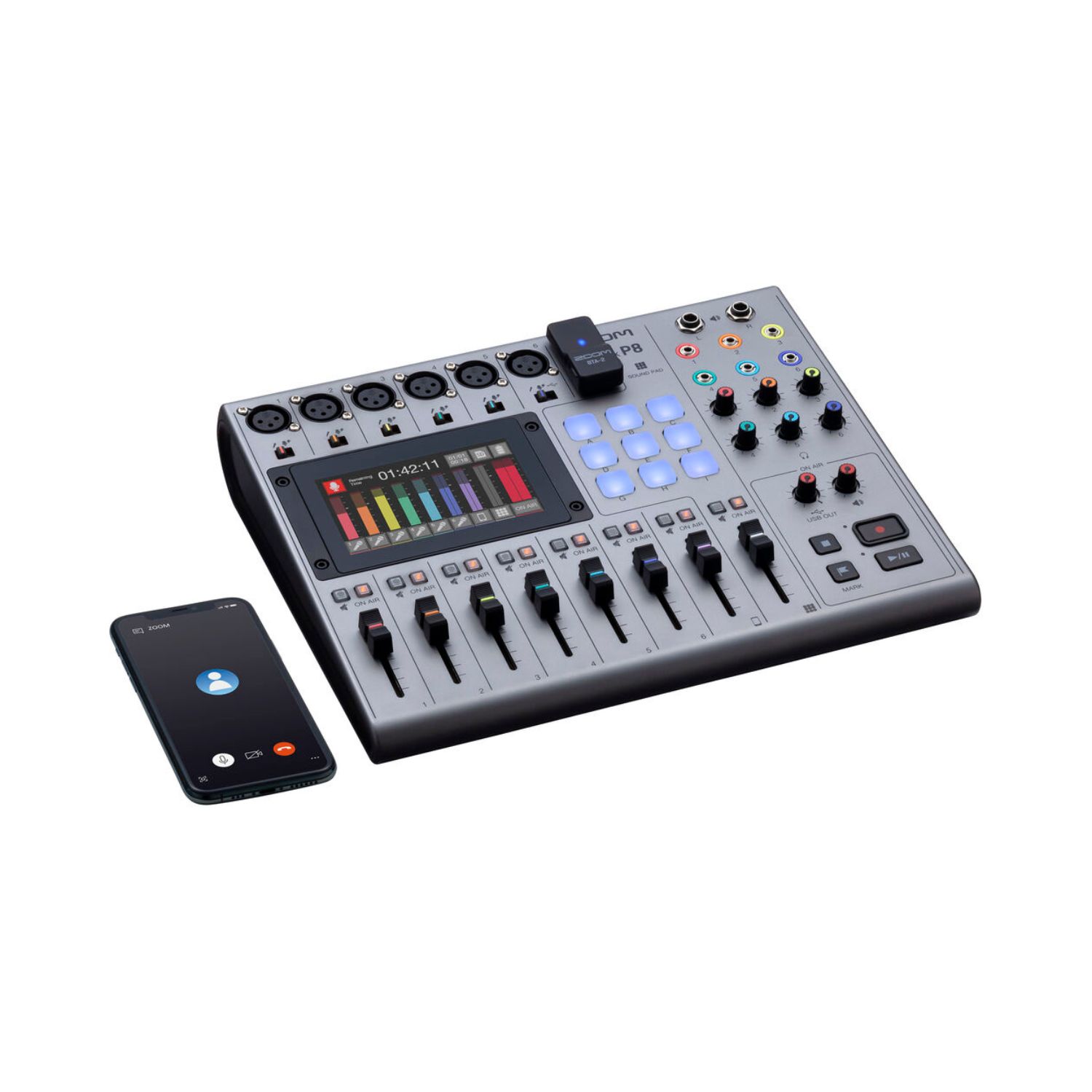 Zoom PodTrak P8 Portable Multitrack Podcast Recorder